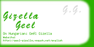 gizella geel business card